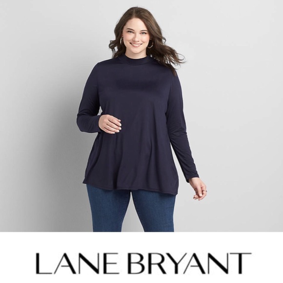 NWT, Lane Bryant Smocked Neck High Low Tunic❤️ - Picture 2 of 6